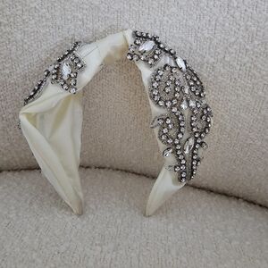Crystal encrypted satin headband retailed $50